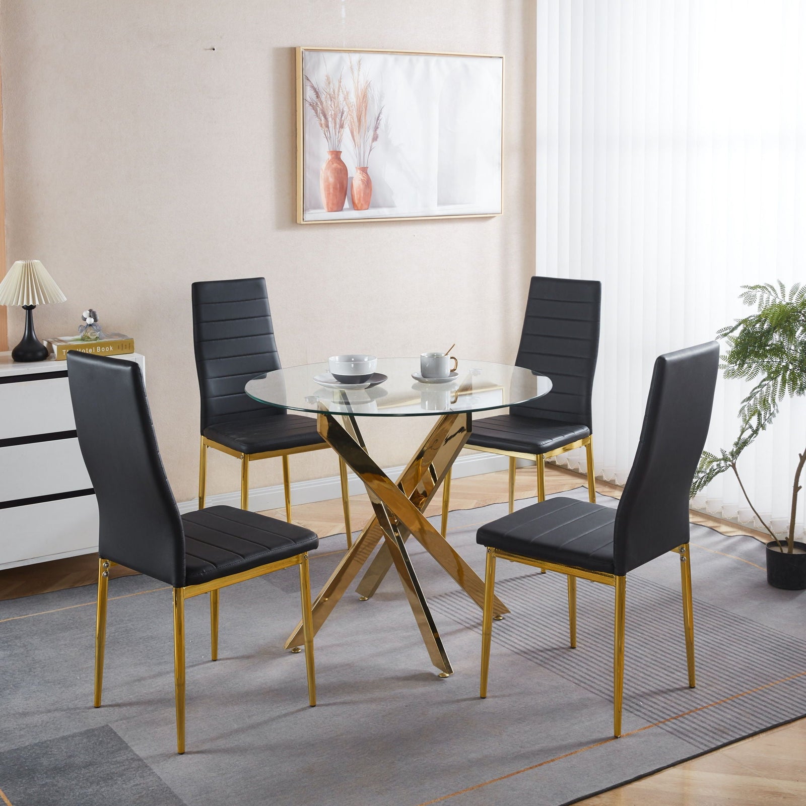 Elegant Legs Dining Chair (Set of 4)