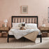 Cama X Spindle Mid-Century Modern Solid Wood Bed