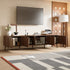 TV Stand For TVs Up To 85" With Fluted Door, Cable Management, Soft-Closing Hinges - Walnut