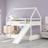 House Shape Bunk Bed With Slide And Ladder