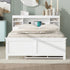 Platform Bed With Storage Headboard, USB, Trundle And 3 Drawers