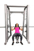 Smith Machine(85", 93") - Muscle D Fitness - Commercial Grade Smith Machine Plate Storage Black Silver