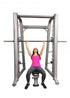 Smith Machine(85", 93") - Muscle D Fitness - Commercial Grade Smith Machine Plate Storage Black Silver