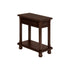 Accent End Table, Storage Drawer, Traditional - Espresso