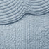 3 Piece Reversible Scalloped Edge Quilt Set - Blue King/Cal King