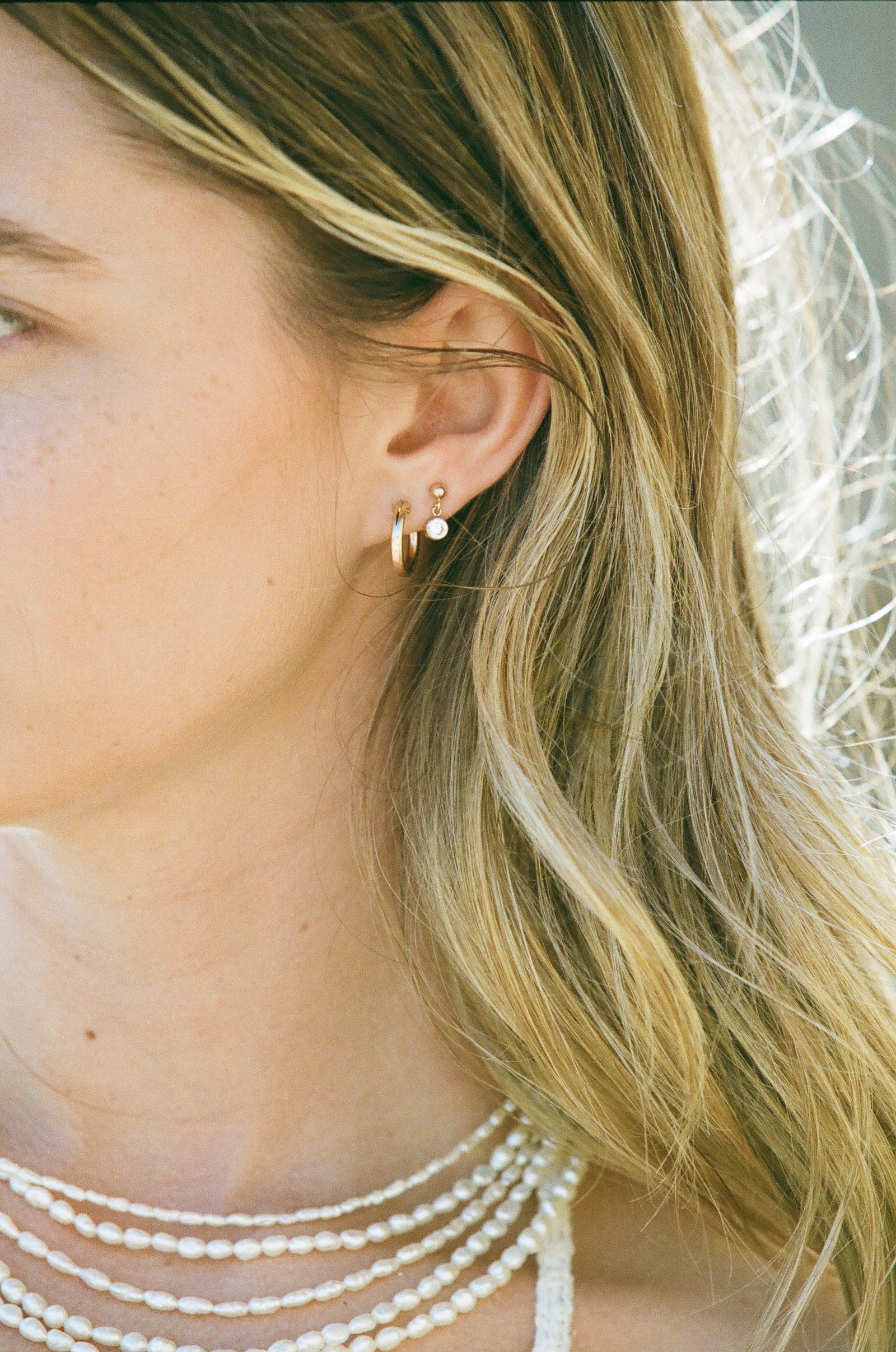 Sea Crystal Drop Earrings