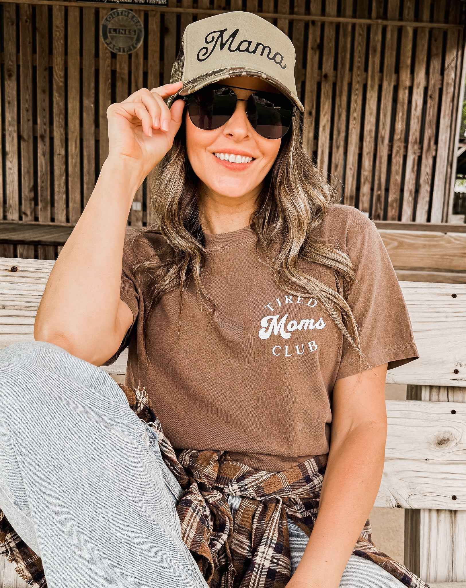 Pocket Tired Moms Club Tee *12 Colors (S-3X)