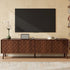 TV Stand With Soft Closing Hinges And Cable Management - Walnut