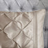 7 Piece Tufted Comforter Set Taupe King