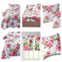 DaDa Bedding Bed in a Bag Bundle Set - Romantic Roses Lovely Blooming Floral Bedding Set (JHW-879)
