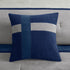 7 Piece Faux Suede Comforter Set Blue King