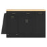 Kitchen Sideboard With Sliding Door Cabinet, 3 Tier Spice Rack