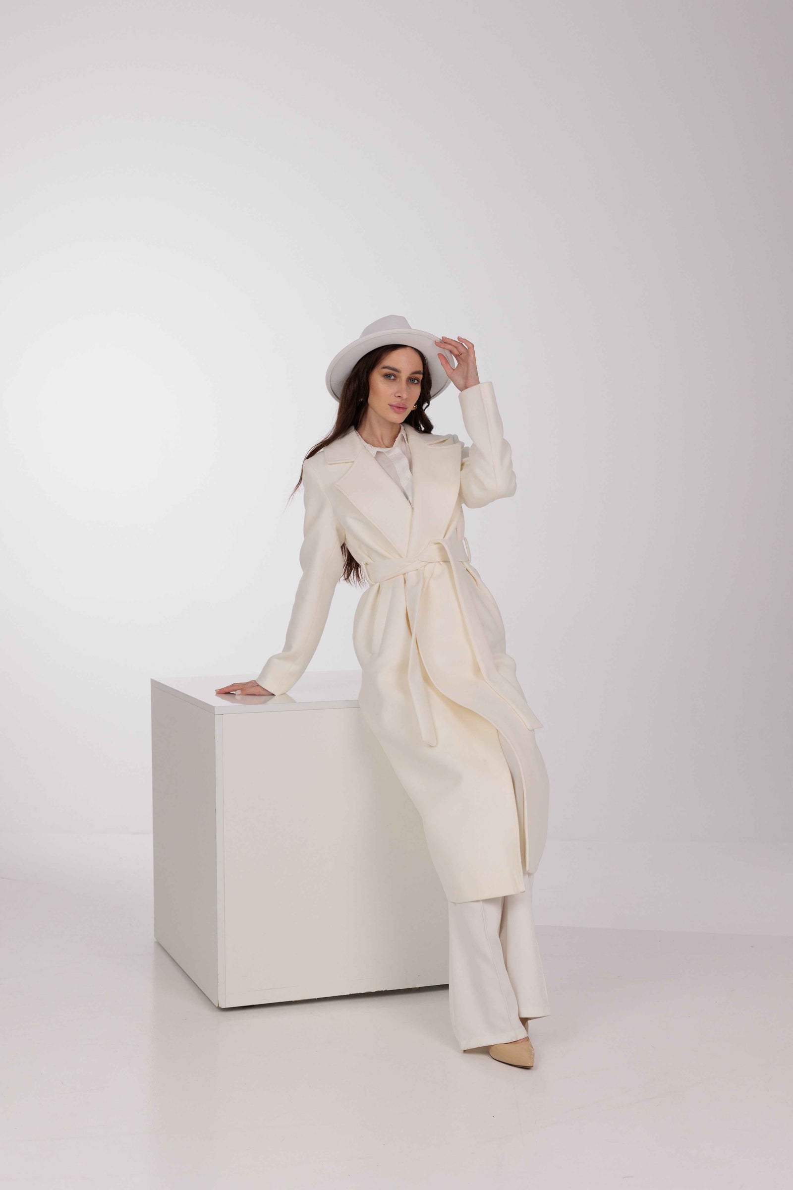 Astoria Classic Wraparound Wool Blend Overcoat