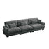Modern Oversize Sofa With Cloud Like Comfort, Featuring Waist And Throw Pillows