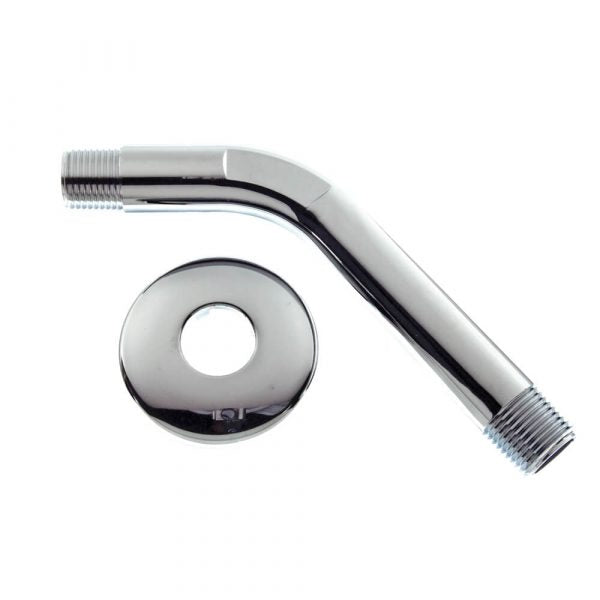 6 in. Shower Arm w/ Flange in Chrome - Tundra Globe