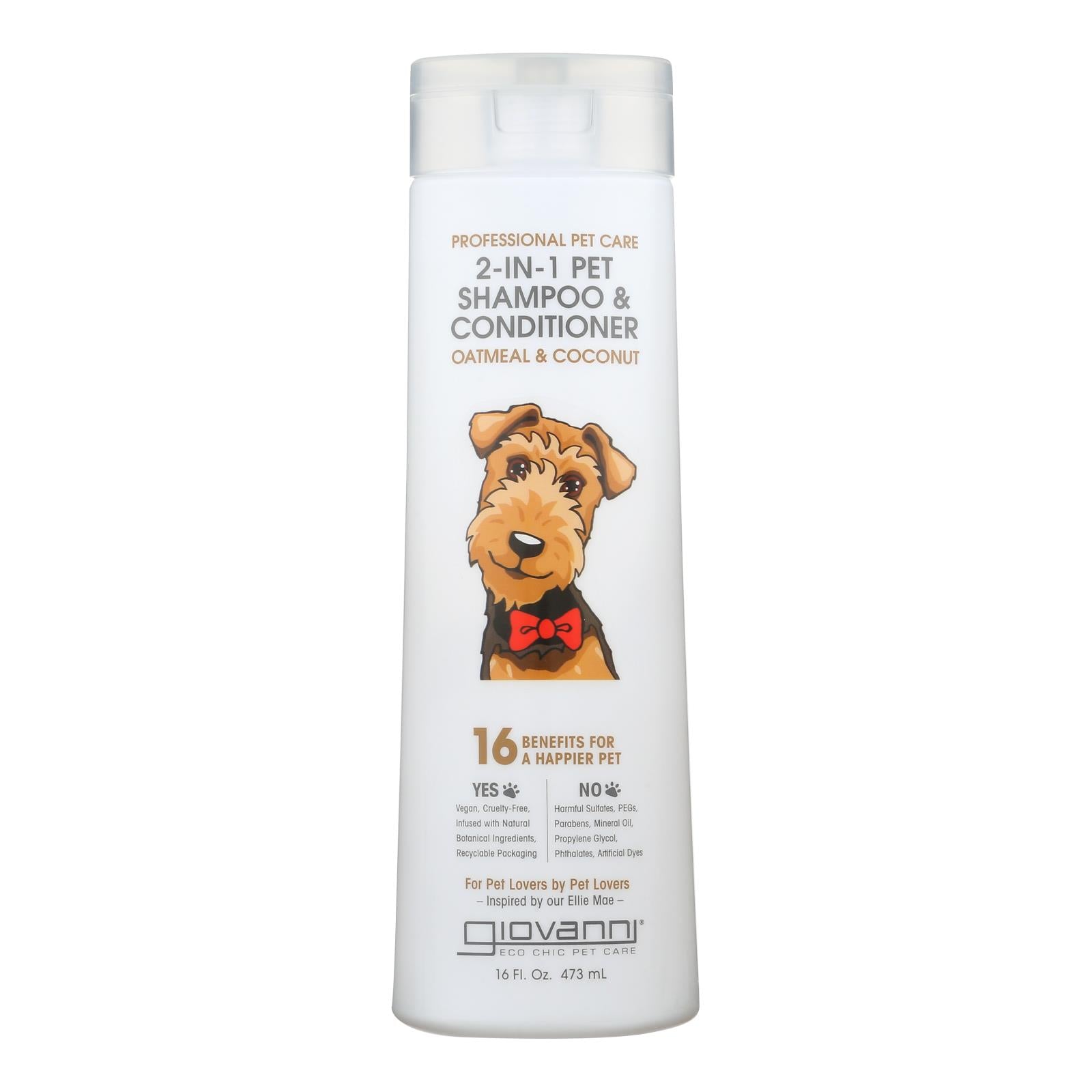 Giovanni Pet Oatmeal & Coconut Shampoo and Conditioner - 16 fl oz