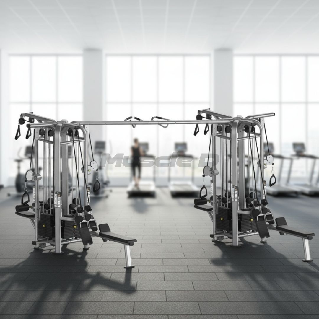 8 Stack Megatron Deluxe Jungle Gym 3 Colors - Muscle D Fitness - Commercial Grade Selectorized Multi-Station