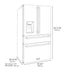 ZLINE 36" Autograph French Door Refrigerator, Ice & Water, Stainless Steel RFMZ-W-36-FCB