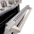ZLINE 30" Dual Fuel Range, Gas Cooktop, Electric Convection Oven DuraSnow® Stainless Steel, Brass Burners CDRS-BR-30