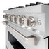 ZLINE 36" Dual Fuel Range, Gas Cooktop, Electric Convection Oven DuraSnow® Stainless Steel, CDRS-36