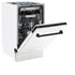 ZLINE Autograph 18" Dishwasher White Door, Black Handle DWVZ-WM-18-MB