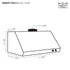 Kucht 36" Ducted Under Cabinet Range Hood Stainless Steel with Digital Controls KRH360-SS