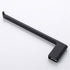 Luxurious 4-Piece Brass Matte Black Bathroom Hardware Set: Towel Bar, Towel Ring, Toilet Paper Holder, Robe Hook, and Tower Holder - Wall Mounted
