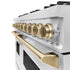 ZLINE 48" Classic Gas Range, Convection Gas Oven Stainless Steel, Champagne Bronze CGRZ-48-CB