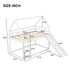 House Shape Bunk Bed With Slide And Ladder
