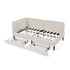 Upholstered Platform Bed Frame With 2 Storage Drawers And Adjustable Sofa Bed