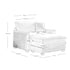 Walker Edison | Cloud Deep Sofa Chair With Ottoman