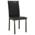 Garza Upholstered Dining Side Chair Dark Brown (Set of 2)