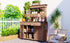 65.7" Garden Potting Bench Table with Hutch & Storage - Fir Wood