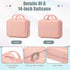 2-Piece ABS Spinner Wheel Luggage Set with Combination Lock