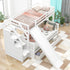 Bunk Bed With Storage Staircase, Slide, Desk, Drawers, And Shelves