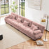 Modular Sectional Sofa Cloud Couch 4-Seater Deep Seat Sofa Couch, Oversized Couch Bed Sectional Couch with Round Bolster Armrests 6 Pillows, Modern Sofa Chair Comfy Couch(Pink)