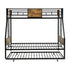 Modern Metal Bunk Bed With Dual Side Ladder And Metal Desig