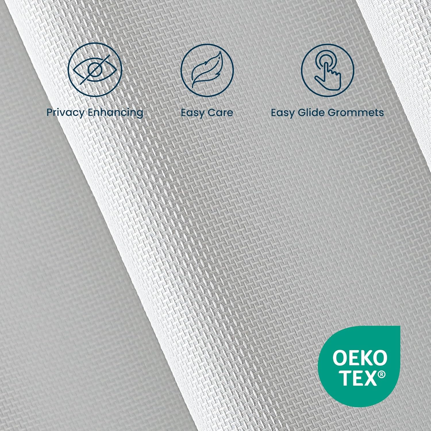 Blackout Curtains for Room Darkening Window Drapes with Rod Pocket 2 Panels Set-White