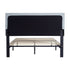 Modern Upholstered Platform Bed Frame With Button Tufted Fabric Headboard