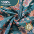 Boho Throw Blanket for Bed,100% Ultra Cotton Soft Breathable Bed Throw Floral Printed Farmhouse Decor Rustic Bed Throws for Couch Sofa Quilt White Flowers 60" x 80"