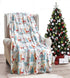 Decor & More Festive Holiday Microplush Throw Blanket (50" x 60") - Forest Friends
