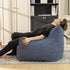 Bean Bag Chair with Filler, Bean Bag Sofa Chair with Tufted Soft Armrests Plush Lazy Sofa Comfy Chair,Large BeanBag Chair for Adults in Livingroom, Bedroom