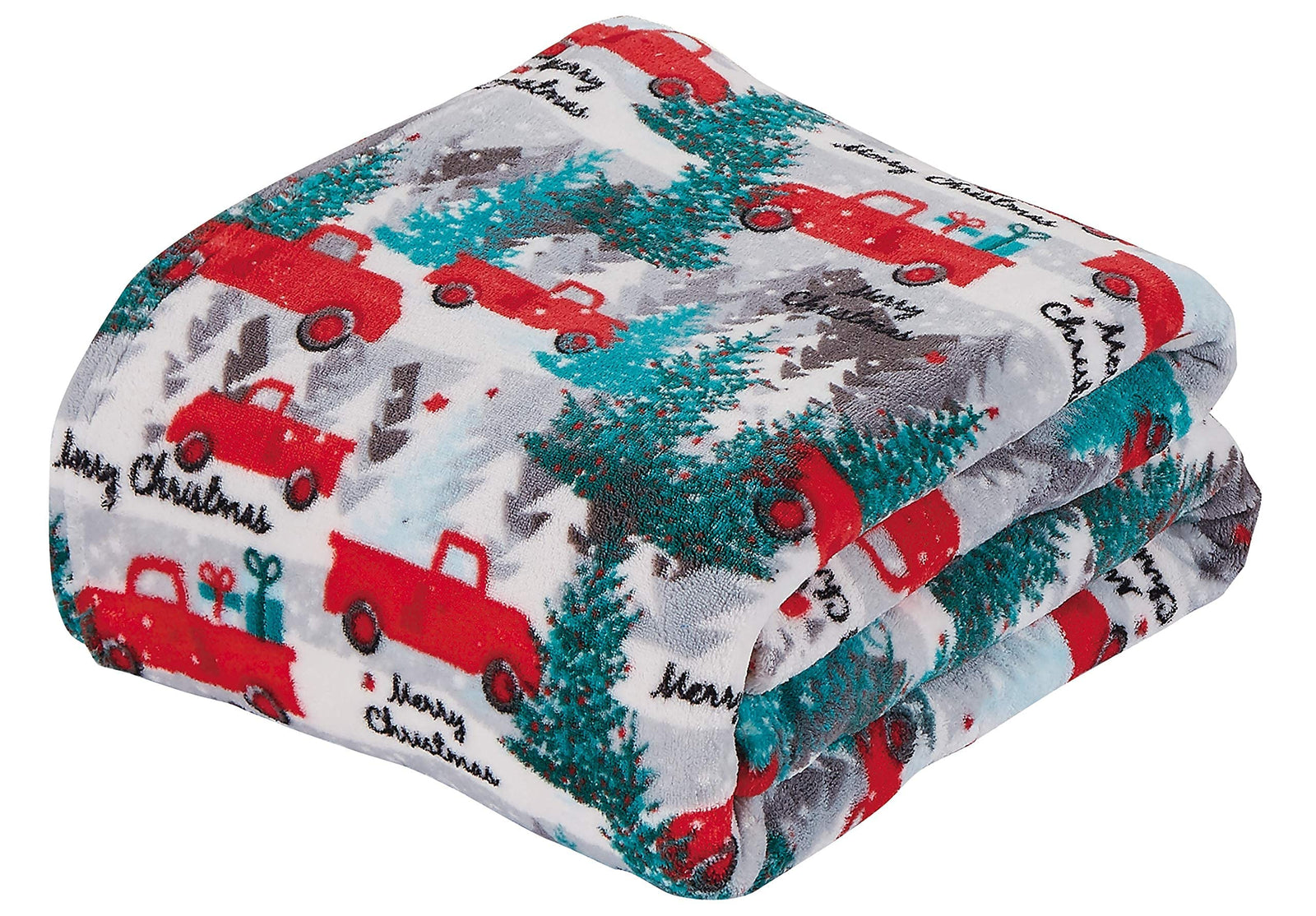 Decor & More Festive Holiday Microplush Throw Blanket (50