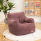 Bean Bag Chair with Filler, Bean Bag Sofa with Tufted Soft Stuffed Filling, Fluffy and Lazy Sofa, Comfy Cozy BeanBag Chairs with Memory Foam for Dorm, Apartment, Living Room (Red)