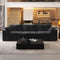 118" 3-Seater Cloud Sofa,Modular Sectional Couch,Modern Deep Seat Upholstered Couches with Plush Corduroy Fabric for Living Room Furniture,Bedroom and Apartment,No Assembly Required,Black