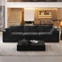 118" 3-Seater Cloud Sofa,Modular Sectional Couch,Modern Deep Seat Upholstered Couches with Plush Corduroy Fabric for Living Room Furniture,Bedroom and Apartment,No Assembly Required,Black