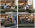 Oversized Modular Sofa, Extra Deep Cloud Corduroy Sectional Couch with Ottoman Chaise, Fluffy Chenille L-Shaped Sofas for Living Room, Villa (Sofa Bed 8 Seater, Chenille Green)