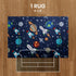 Kids Rugs for Playroom, Non Slip Area Rugs for Bedroom - Rocket Galaxy