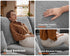 Oversized Modular Sofa, Extra Deep Cloud Chenille Sectional Couch with Ottoman Chaise, Fluffy Chenille 6 Seat U-Shaped Sofa for Living Room, Villa (U Shape 6 Seater, Chenille Grey)