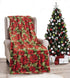 Decor & More Home Essentials Christmas Throw (50" x 60") - Poinsettia